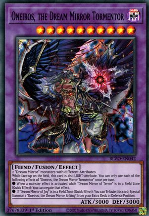 Oneiros, the Dream Mirror Tormentor (BLVO-EN042) - Blazing Vortex 1st Edition Blazing Vortex Yugioh Single Squirtle Squad Card Shop.