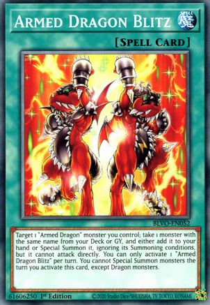 Armed Dragon Blitz (BLVO-EN052) - Blazing Vortex 1st Edition Blazing Vortex Yugioh Single Squirtle Squad Card Shop.