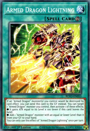 Armed Dragon Lightning (BLVO-EN053) - Blazing Vortex 1st Edition Blazing Vortex Yugioh Single Squirtle Squad Card Shop.