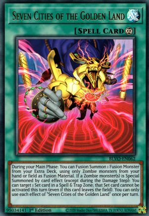 Seven Cities of the Golden Land (BLVO-EN062) - Blazing Vortex 1st Edition Blazing Vortex Yugioh Single Squirtle Squad Card Shop.