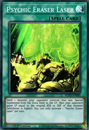 Psychic Eraser Laser (BLVO-EN089) - Blazing Vortex 1st Edition Blazing Vortex Yugioh Single Squirtle Squad Card Shop.