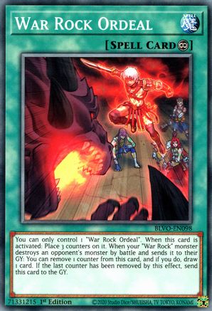 War Rock Ordeal (BLVO-EN098) - Blazing Vortex 1st Edition Blazing Vortex Yugioh Single Squirtle Squad Card Shop.