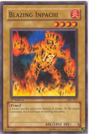 Blazing Inpachi (IOC-061) - Invasion of Chaos Unlimited Invasion of Chaos Yugioh Single Squirtle Squad Card Shop.