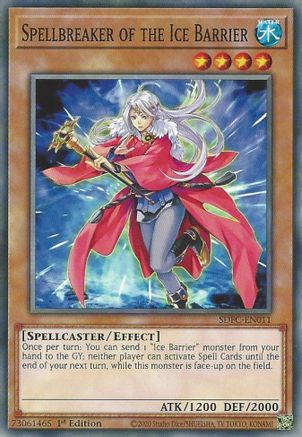 Spellbreaker of the Ice Barrier (SDFC-EN011) - Structure Deck: Freezing Chains 1st Edition Structure Deck: Freezing Chains Yugioh Single Squirtle Squad Card Shop.