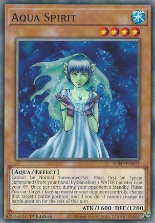 Aqua Spirit (SDFC-EN021) - Structure Deck: Freezing Chains 1st Edition Structure Deck: Freezing Chains Yugioh Single Squirtle Squad Card Shop.