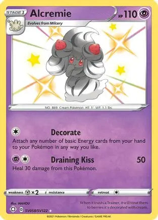 Alcremie SV058 - Holofoil Shining Fates Shiny Vault - Shiny Holo Rare
