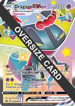 Dragapult VMAX - SWSH097 - Holofoil Jumbo Cards - Promo Jumbo Cards Pokemon Single Squirtle Squad Card Shop.