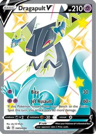 Dragapult V SWSH096 - Holofoil SWSH Sword & Shield Promo Cards - Promo SWSH: Sword & Shield Promo Cards Pokemon Single Squirtle Squad Card Shop.