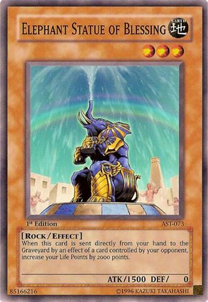 Elephant Statue of Blessing (AST-073) - Ancient Sanctuary Unlimited Ancient Sanctuary Yugioh Single Squirtle Squad Card Shop.