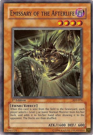 Emissary of the Afterlife (AST-076) - Ancient Sanctuary Unlimited Ancient Sanctuary Yugioh Single Squirtle Squad Card Shop.