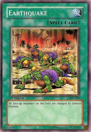 Earthquake (AST-043) - Ancient Sanctuary 1st Edition Ancient Sanctuary Yugioh Single Squirtle Squad Card Shop.