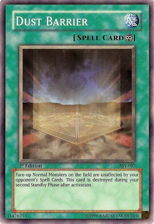 Dust Barrier (AST-087) - Ancient Sanctuary Unlimited Ancient Sanctuary Yugioh Single Squirtle Squad Card Shop.