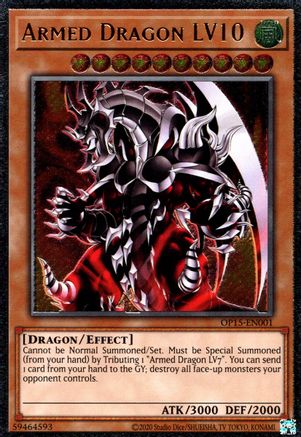 Armed Dragon LV10 (UTR) (OP15-EN001) - OTS Tournament Pack 15 Unlimited OTS Tournament Pack 15 Yugioh Single Squirtle Squad Card Shop.