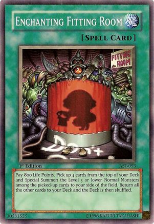 Enchanting Fitting Room (AST-093) - Ancient Sanctuary Unlimited Ancient Sanctuary Yugioh Single Squirtle Squad Card Shop.