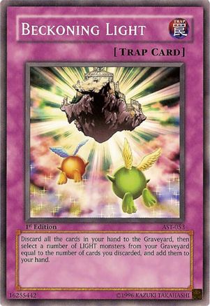 Beckoning Light (AST-053) - Ancient Sanctuary 1st Edition Ancient Sanctuary Yugioh Single Squirtle Squad Card Shop.