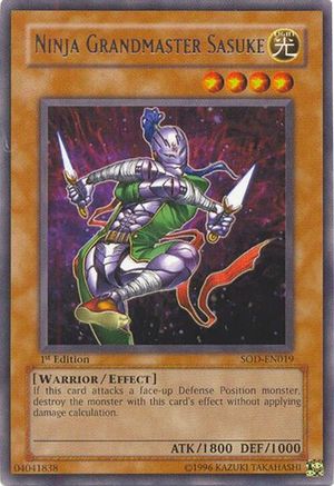 Ninja Grandmaster Sasuke (SOD-EN019) - Soul of the Duelist 1st Edition Soul of the Duelist Yugioh Single Squirtle Squad Card Shop.
