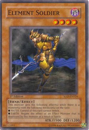 Element Soldier (SOD-EN024) - Soul of the Duelist Unlimited Soul of the Duelist Yugioh Single Squirtle Squad Card Shop.