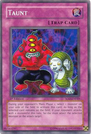 Taunt (SOD-EN049) - Soul of the Duelist 1st Edition Soul of the Duelist Yugioh Single Squirtle Squad Card Shop.