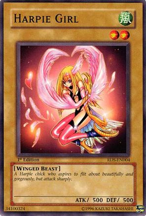 Harpie Girl (RDS-EN004) - Rise of Destiny 1st Edition Rise of Destiny Yugioh Single Squirtle Squad Card Shop.