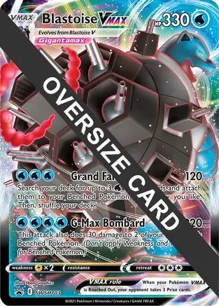 Blastoise VMAX SWSH103 - Holofoil Jumbo Cards - Promo Jumbo Cards Pokemon Single Squirtle Squad Card Shop.