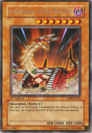 Fusilier Dragon, the Dual-Mode Beast (RDS-EN031) - Rise of Destiny 1st Edition Rise of Destiny Yugioh Single Squirtle Squad Card Shop.