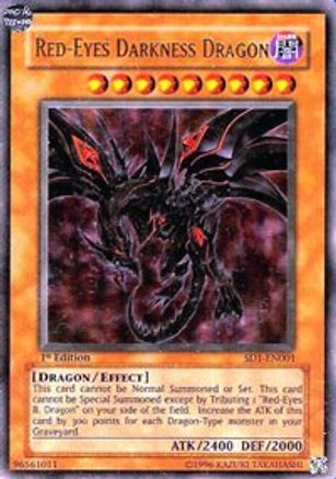Red-Eyes Darkness Dragon (SD1-EN001) - Structure Deck: Dragon's Roar 1st Edition Structure Deck: Dragon's Roar Yugioh Single Squirtle Squad Card Shop.