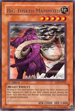Big-Tusked Mammoth (FET-EN015) - Flaming Eternity 1st Edition Flaming Eternity Yugioh Single Squirtle Squad Card Shop.