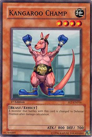 Kangaroo Champ (FET-EN016) - Flaming Eternity Unlimited Flaming Eternity Yugioh Single Squirtle Squad Card Shop.