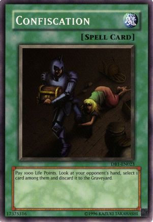 Confiscation (DB1-EN023) - Dark Beginning 1 Unlimited Dark Beginning 1 Yugioh Single Squirtle Squad Card Shop.