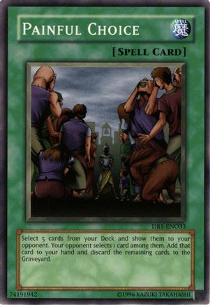 Painful Choice (DB1-EN033) - Dark Beginning 1 Unlimited Dark Beginning 1 Yugioh Single Squirtle Squad Card Shop.