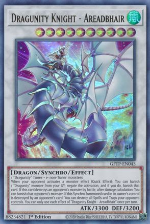 Dragunity Knight - Areadbhair (GFTP-EN043) - Ghosts From the Past 1st Edition Ghosts From the Past Yugioh Single Squirtle Squad Card Shop.