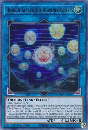 Hieratic Seal of the Heavenly Spheres (GFTP-EN053) - Ghosts From the Past 1st Edition Ghosts From the Past Yugioh Single Squirtle Squad Card Shop.