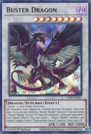 Buster Dragon (GFTP-EN097) - Ghosts From the Past 1st Edition Ghosts From the Past Yugioh Single Squirtle Squad Card Shop.