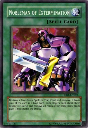 Nobleman of Extermination (DB1-EN089) - Dark Beginning 1 Unlimited Dark Beginning 1 Yugioh Single Squirtle Squad Card Shop.