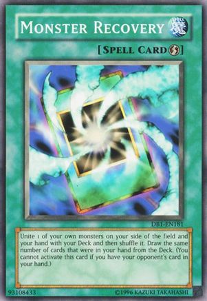 Monster Recovery (DB1-EN181) - Dark Beginning 1 Unlimited Dark Beginning 1 Yugioh Single Squirtle Squad Card Shop.