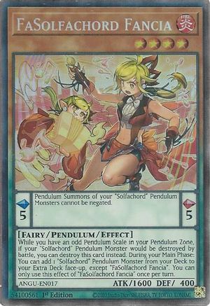 FaSolfachord Fancia (CR) (ANGU-EN017) - Ancient Guardians 1st Edition Ancient Guardians Yugioh Single Squirtle Squad Card Shop.