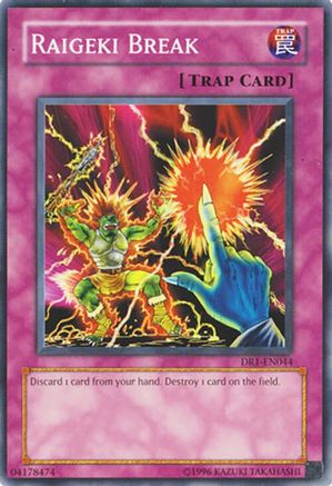 Raigeki Break (DR1-EN044) - Dark Revelation Volume 1 Unlimited Dark Revelation Volume 1 Yugioh Single Squirtle Squad Card Shop.