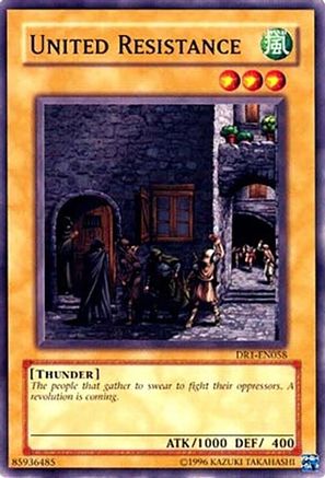 United Resistance (DR1-EN058) - Dark Revelation Volume 1 Unlimited Dark Revelation Volume 1 Yugioh Single Squirtle Squad Card Shop.