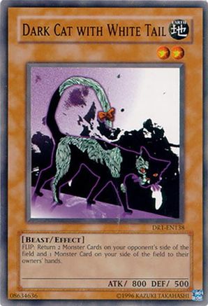Dark Cat with White Tail (DR1-EN138) - Dark Revelation Volume 1 Unlimited Dark Revelation Volume 1 Yugioh Single Squirtle Squad Card Shop.