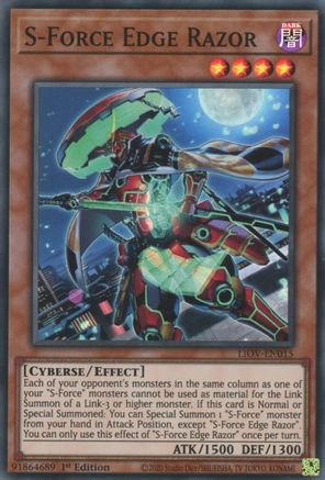S-Force Edge Razor (LIOV-EN015) - Lightning Overdrive 1st Edition Lightning Overdrive Yugioh Single Squirtle Squad Card Shop.