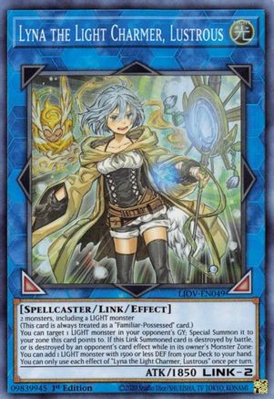 Lyna the Light Charmer, Lustrous (LIOV-EN049) - Lightning Overdrive 1st Edition Lightning Overdrive Yugioh Single Squirtle Squad Card Shop.