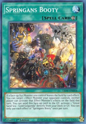 Springans Booty (LIOV-EN054) - Lightning Overdrive 1st Edition Lightning Overdrive Yugioh Single Squirtle Squad Card Shop.