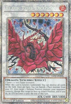 Black Rose Dragon (Starlight Rare) (LIOV-EN100) - Lightning Overdrive 1st Edition Lightning Overdrive Yugioh Single Squirtle Squad Card Shop.