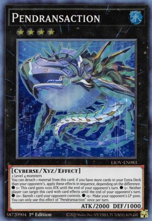 Pendransaction (LIOV-EN083) - Lightning Overdrive 1st Edition Lightning Overdrive Yugioh Single Squirtle Squad Card Shop.