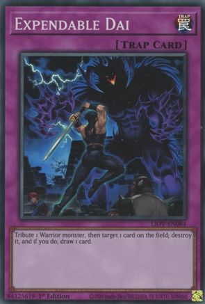 Expendable Dai (LIOV-EN084) - Lightning Overdrive 1st Edition Lightning Overdrive Yugioh Single Squirtle Squad Card Shop.