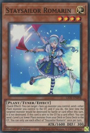 Staysailor Romarin (LIOV-EN094) - Lightning Overdrive 1st Edition Lightning Overdrive Yugioh Single Squirtle Squad Card Shop.