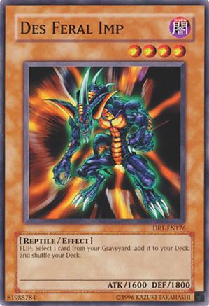 Des Feral Imp (DR1-EN176) - Dark Revelation Volume 1 Unlimited Dark Revelation Volume 1 Yugioh Single Squirtle Squad Card Shop.