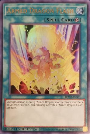 Armed Dragon Flash (BLVO-ENSP1) (BLVO-ENSP1) - Blazing Vortex Limited Blazing Vortex Yugioh Single Squirtle Squad Card Shop.