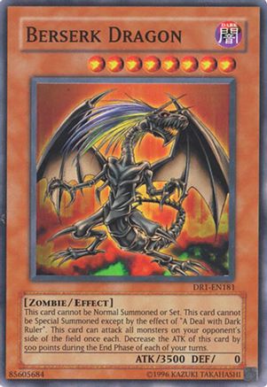Berserk Dragon (DR1-EN181) - Dark Revelation Volume 1 Unlimited Dark Revelation Volume 1 Yugioh Single Squirtle Squad Card Shop.