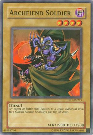 Archfiend Soldier (DR1-EN219) - Dark Revelation Volume 1 Unlimited Dark Revelation Volume 1 Yugioh Single Squirtle Squad Card Shop.